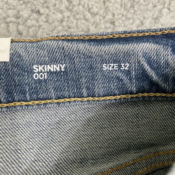 OVADIA NY Men's Light PAINT SPLATTER Skinny Fit Mid Rise Stretch Jeans 32 NWT - Picture 5 of 16